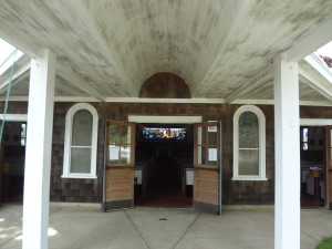 Entrance to St. Thomas Chapel, Falmouth (Cape Cod) MA